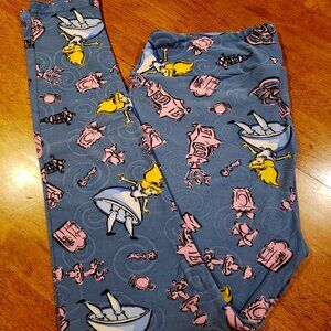 LulaRoe Patterned Leggings szXL (tall and Curvy)
